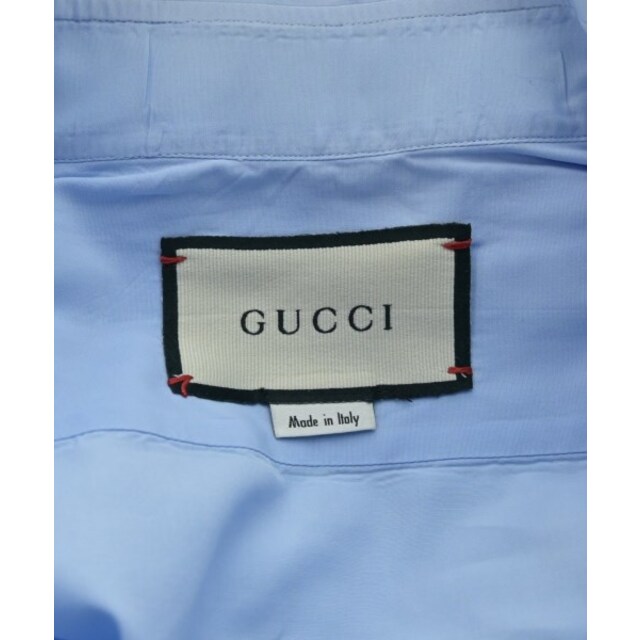 Gucci(グッチ)のGUCCI グッチ ドレスシャツ 38(S位) 水色 【古着】【中古】 メンズのトップス(シャツ)の商品写真