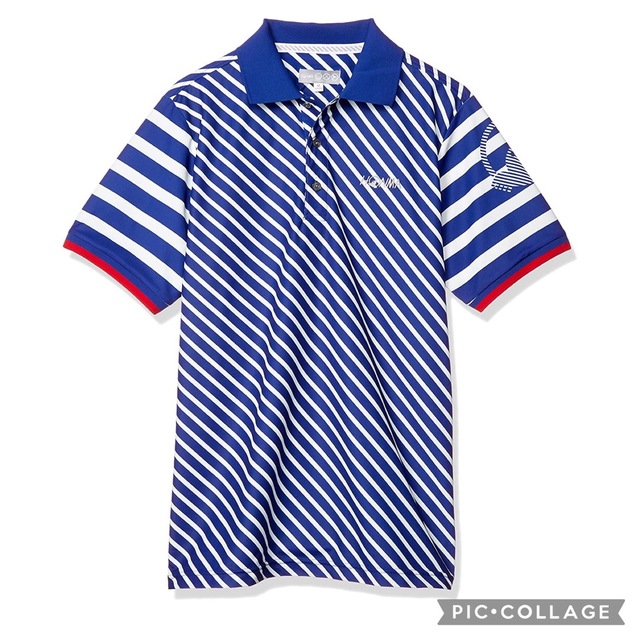 本間ゴルフ(ホンマゴルフ)の新品 ホンマゴルフ 半袖 ポロシャツ XL 青 ブルー 吸水速乾 遮熱 UVケア スポーツ/アウトドアのゴルフ(ウエア)の商品写真