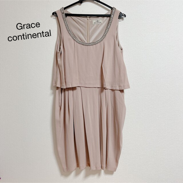 GRACE CONTINENTAL(グレースコンチネンタル)の38サイズ　グレースコンチネンタル　ワンピース　2次会用　結婚式 レディースのフォーマル/ドレス(ミディアムドレス)の商品写真