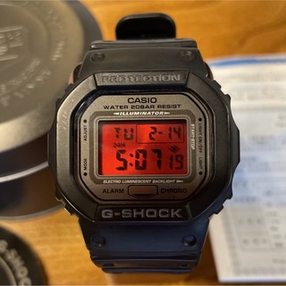 ジーショック(G-SHOCK)の【美品】カシオ G-SHOCK DW-5000ML-1JF 20周年記念モデル(腕時計(デジタル))