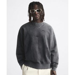 ザラ(ZARA)のZARA ダメージスウェット L-XL 完売品(スウェット)