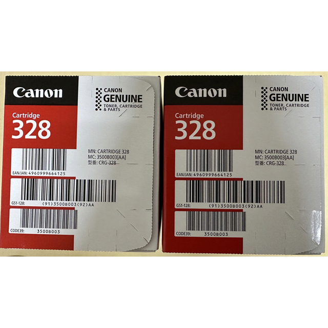 30%OFF SALE セール Canon 純正トナー 328 2個 OA機器 新品未使用未開封 キヤノンカートリッジ328 CRG328