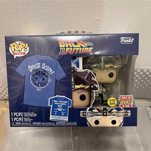 限定FUNKO POP! バックトゥザフューチャー　ドク　蓄光版　TシャツセットFUNKOPOP