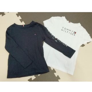 トミーヒルフィガー(TOMMY HILFIGER)のトミーヒルフィガー 長袖 半袖 Tシャツ 2枚セット 110(Tシャツ/カットソー)