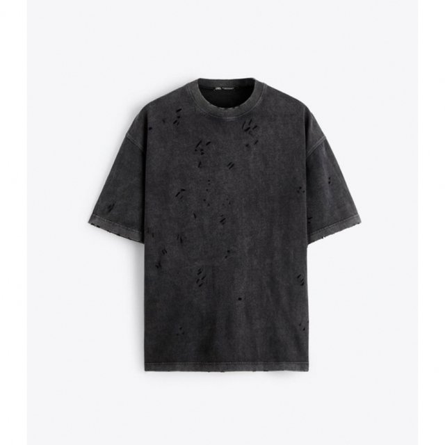 ZARA(ザラ)のZARA ダメージTシャツ L-XL 完売品 メンズのトップス(Tシャツ/カットソー(半袖/袖なし))の商品写真