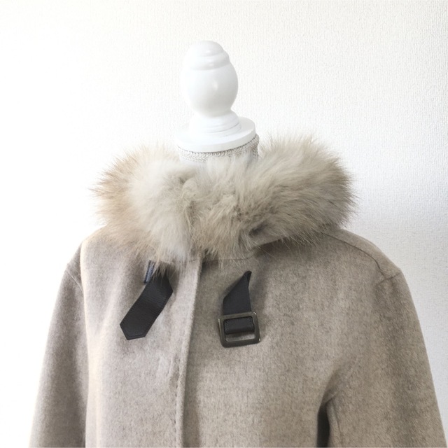 美品 定価45万円 FOXEY フォクシー カシミヤ ファー コート