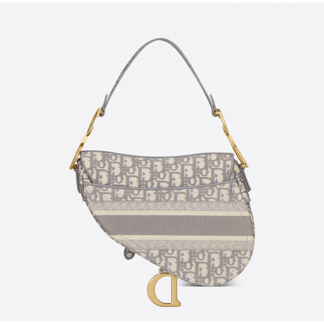 新品 定価54万円 Dior ディオール SADDLE バッグ グレー
