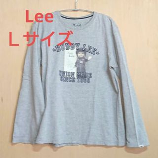 リー(Lee)のLee ロングTシャツ Ｌサイズ グレー  長袖(Tシャツ/カットソー(七分/長袖))