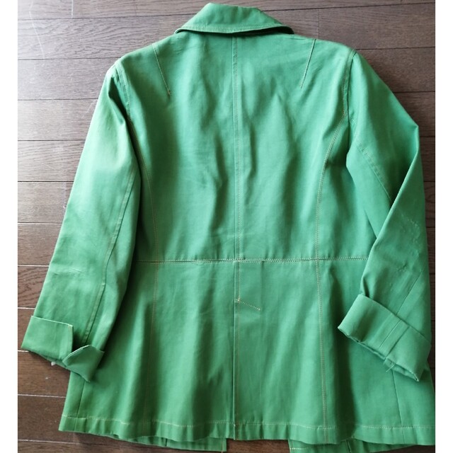 13号グリーンのジャケット レディースのジャケット/アウター(テーラードジャケット)の商品写真