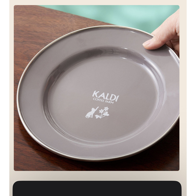 KALDI(カルディ)のカルディ　猫の日バッグ　ホーロー皿　ホーローコンテナ インテリア/住まい/日用品のキッチン/食器(食器)の商品写真