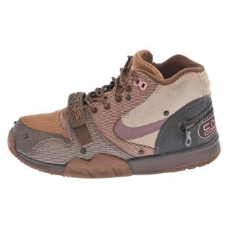 ナイキ(NIKE)のNIKE ナイキ AIR TRAINER 1 SP CACTUS JACK Archaeo Brown DR7515-200 エアトレーナー1カクタスジャック ハイカットスニーカー トラヴィススコット ブラウン US9(スニーカー)