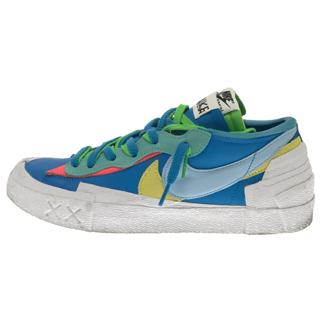 NIKE(ナイキ)のNIKE ナイキ ×Sacai ×KAWS BLAZER LOW NEPTUNE BLUE DM7901-400×サカイ×カウズ ブレザーロー ネプチューンブルー 再構築ローカットスニーカー US9.5 ブルー メンズの靴/シューズ(スニーカー)の商品写真