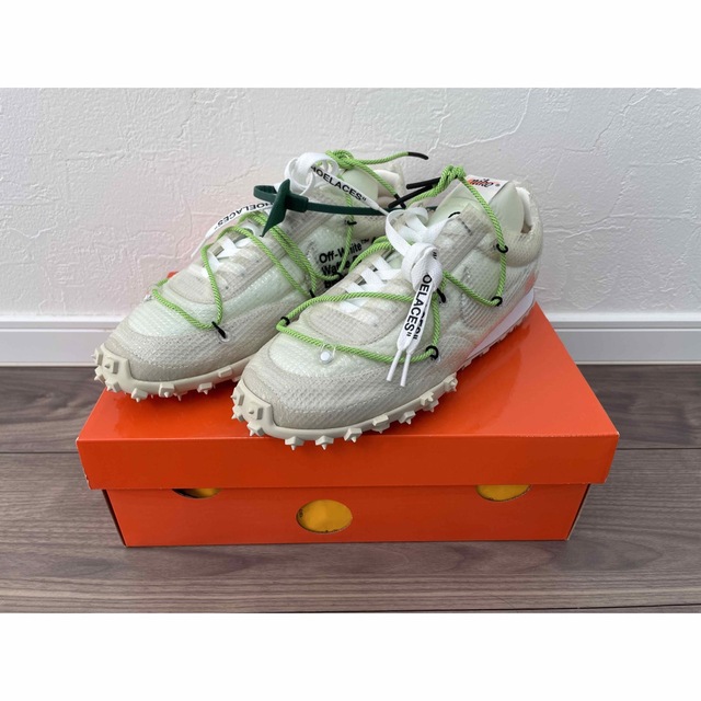 ストレッチドビー 【27.5cm】OFF-WHITE×NIKE WMNS WAFFLE RACER - 通販