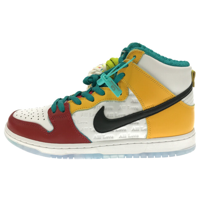 NIKE ナイキ ×FROSKATE SB DUNK HIGH PRO QS ALL LOVE DH7778-100 フロスケート SB ダンク ハイ プロ QS オール ラブ ハイカットスニーカー US9 マルチ