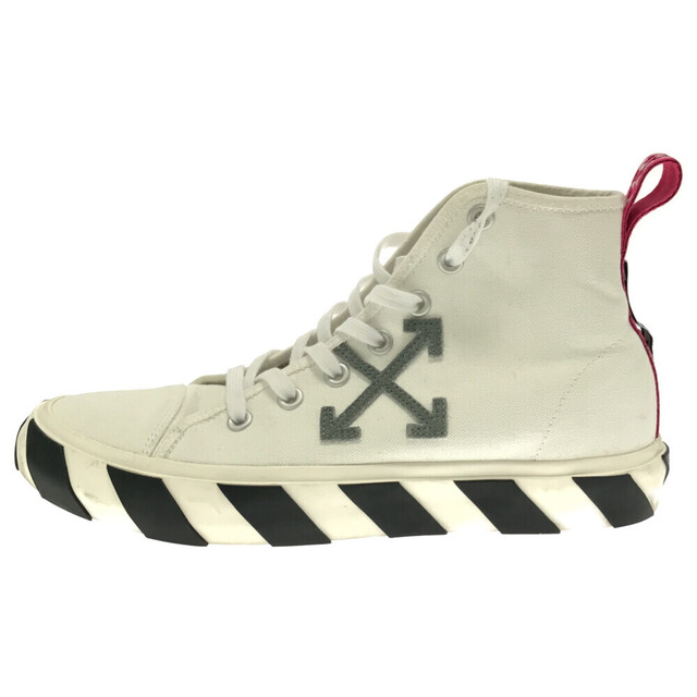 OFF-WHITE オフホワイト MID TOP VULCANIZED CANVAS クロスアローロゴ