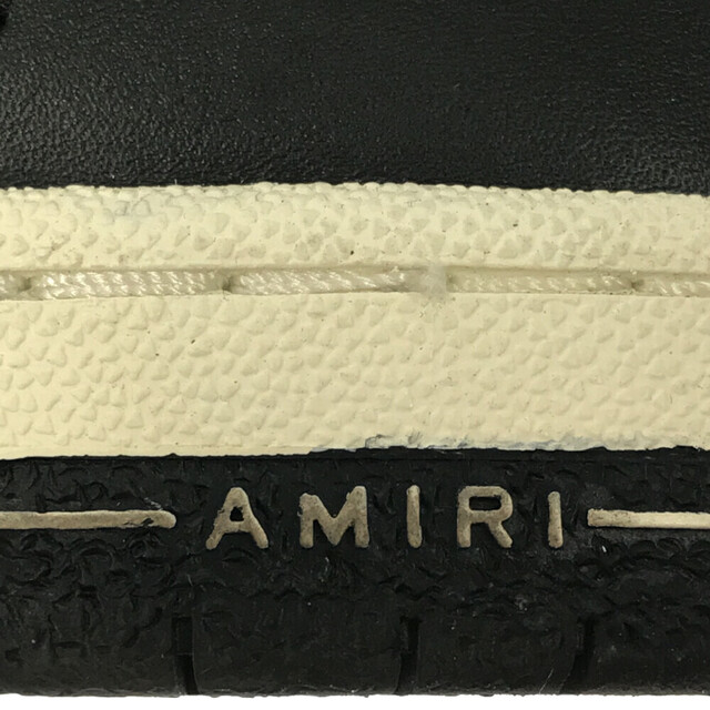 AMIRI アミリ 22SS SKEL TOP HI ボーン レザー ハイカットスニーカー ホワイト/ブラック PS22MFS002