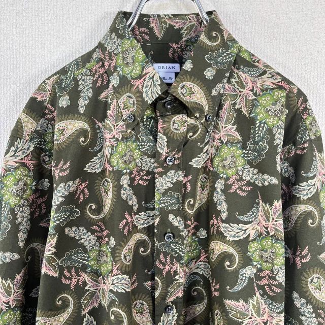 ORIAN - 【極美品】オリアン/ORIAN 長袖 シャツ ペイズリー柄 花柄