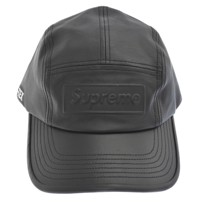 Supreme - SUPREME シュプリーム 22SS GORE-TEX Leather Camp Cap ゴアテックス レザー キャンプキャップ 帽子 ブラック