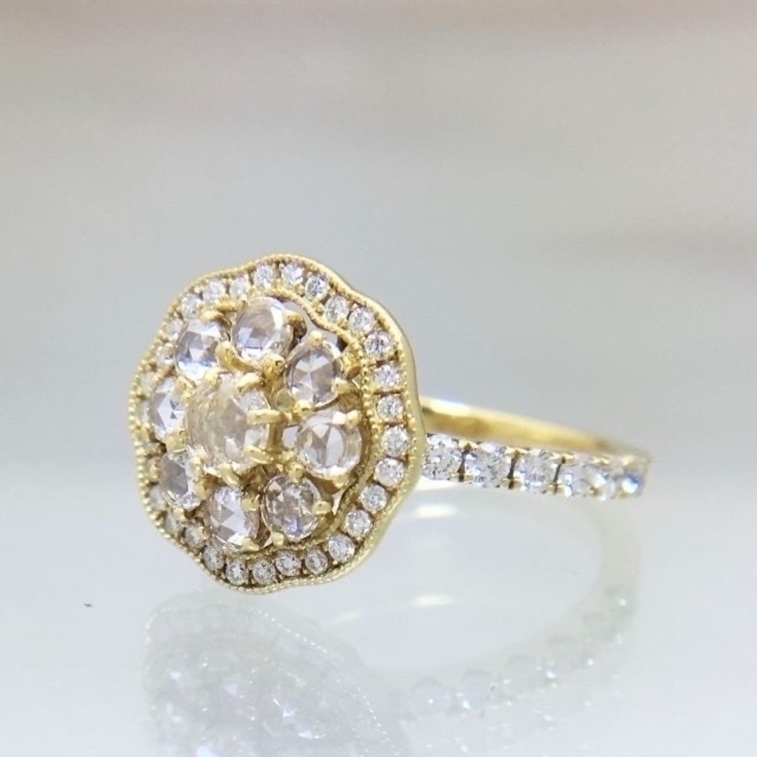 新品 ダイヤリング 0.50ct K18 レディースのアクセサリー(リング(指輪))の商品写真