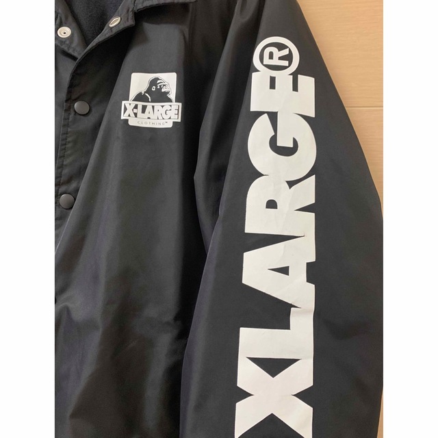 XLARGE(エクストララージ)の専用　美品 X-LARGE エクストララージ コーチジャケット ナイロン M 黒 メンズのジャケット/アウター(ナイロンジャケット)の商品写真