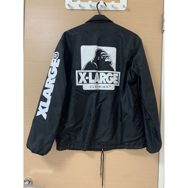 XLARGE(エクストララージ)の専用　美品 X-LARGE エクストララージ コーチジャケット ナイロン M 黒 メンズのジャケット/アウター(ナイロンジャケット)の商品写真