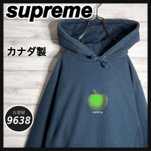 【入手困難!!】シュプリーム ✈︎カナダ製 19ss Apple hoodedL