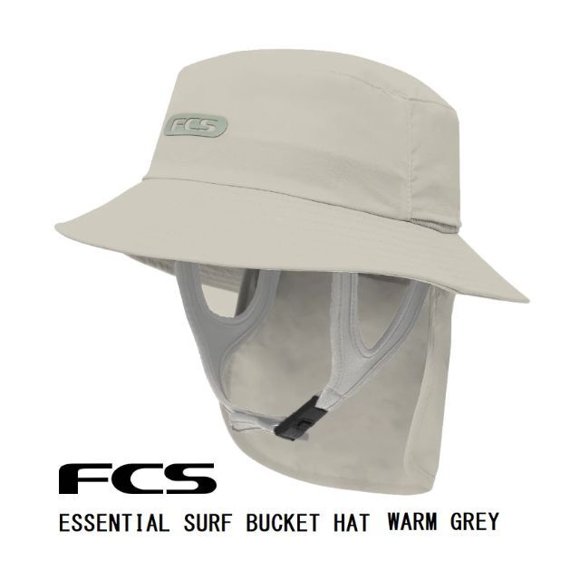 FCS ESSENTIAL SURF BUCKET HAT　WARM GREY