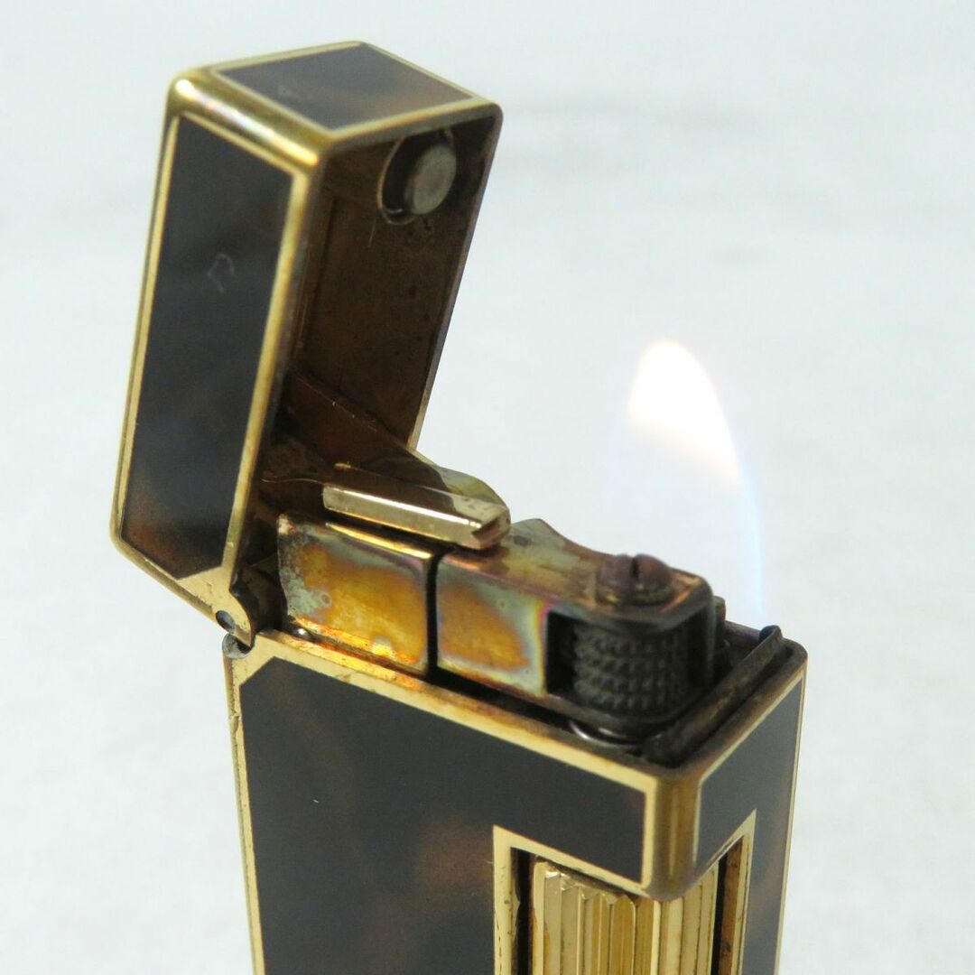 良品△dunhill ダンヒル ラッカー スクエアフォルム ローラー式 ガス