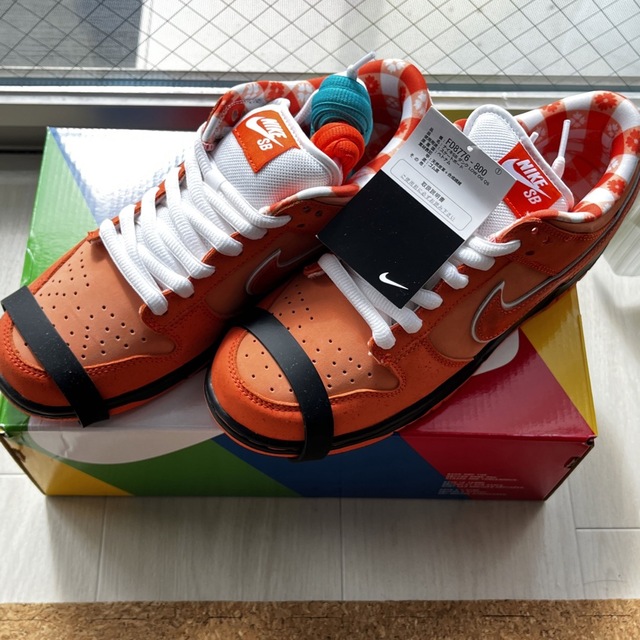 nike×concepts dunk low qs orange lobster