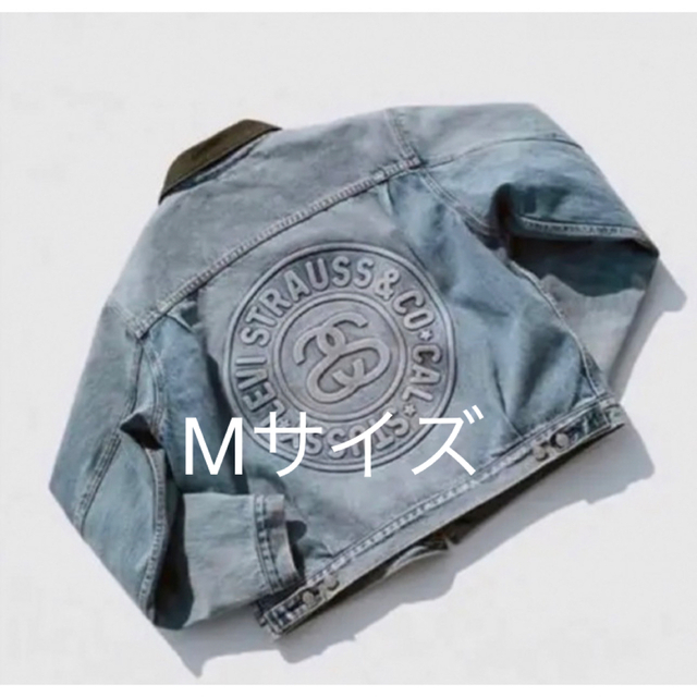 今季一番 STUSSY - STUSSY LEVIS EMBOSSED TRUCKER JACKET M Gジャン+