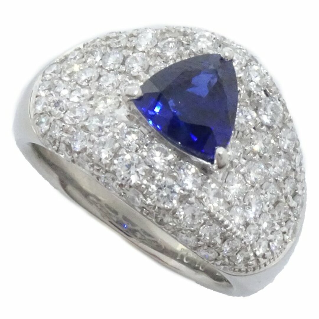 リング 指輪 サファイヤ1.07ct ダイヤモンド1.01ct 11.5号 Pt900