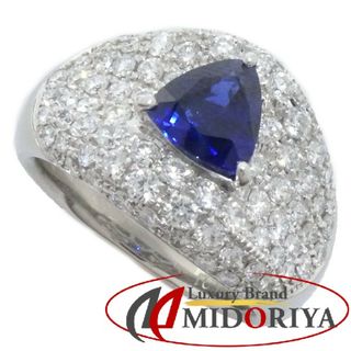 リング 指輪 サファイヤ1.07ct ダイヤモンド1.01ct 11.5号 Pt900プラチナ / 64799【中古】【FJ】(リング(指輪))