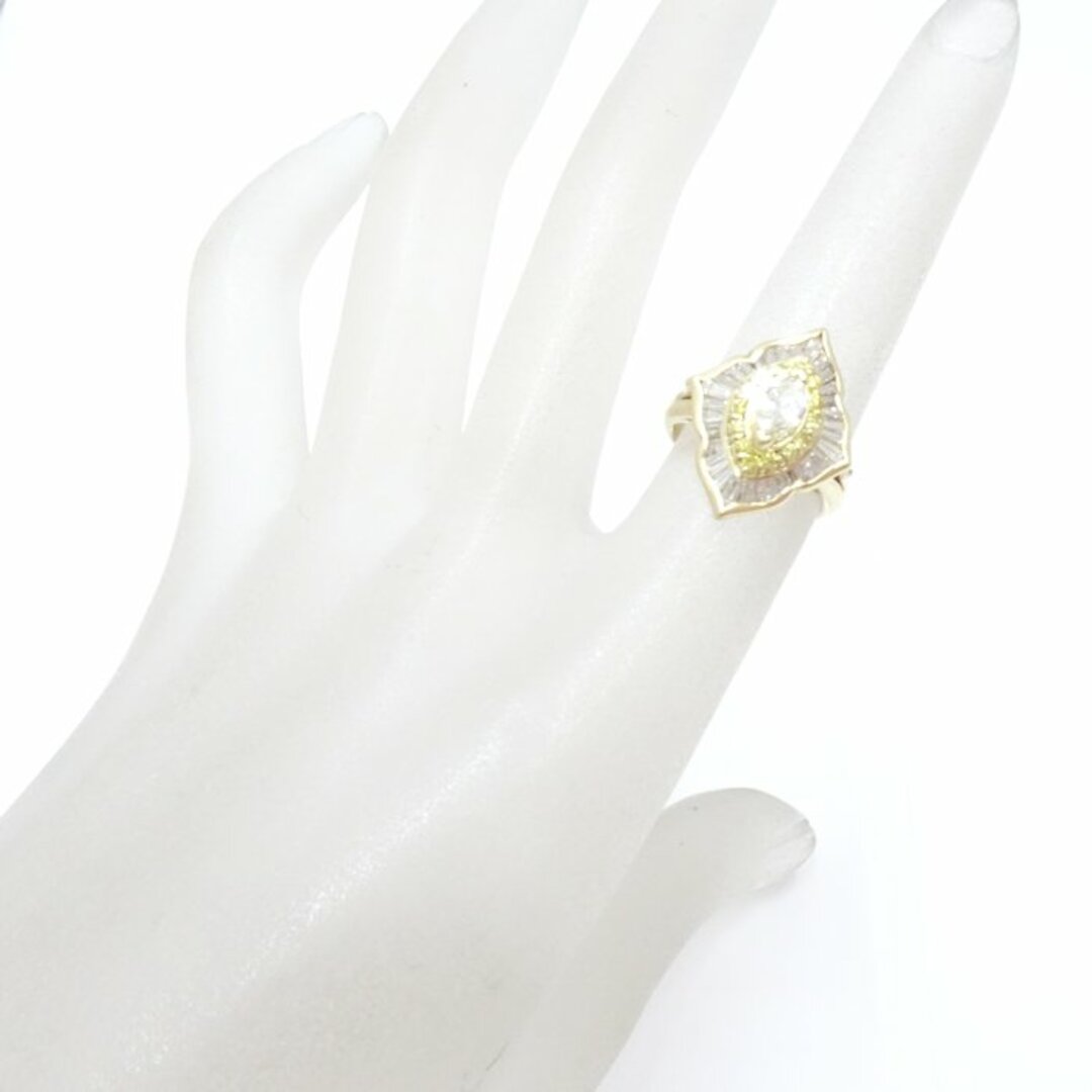 リング 指輪 ダイヤモンド0.31ct/0.90ct 8号 K18YG イエローゴールド / 64816【中古】【FJ】 レディースのアクセサリー(リング(指輪))の商品写真