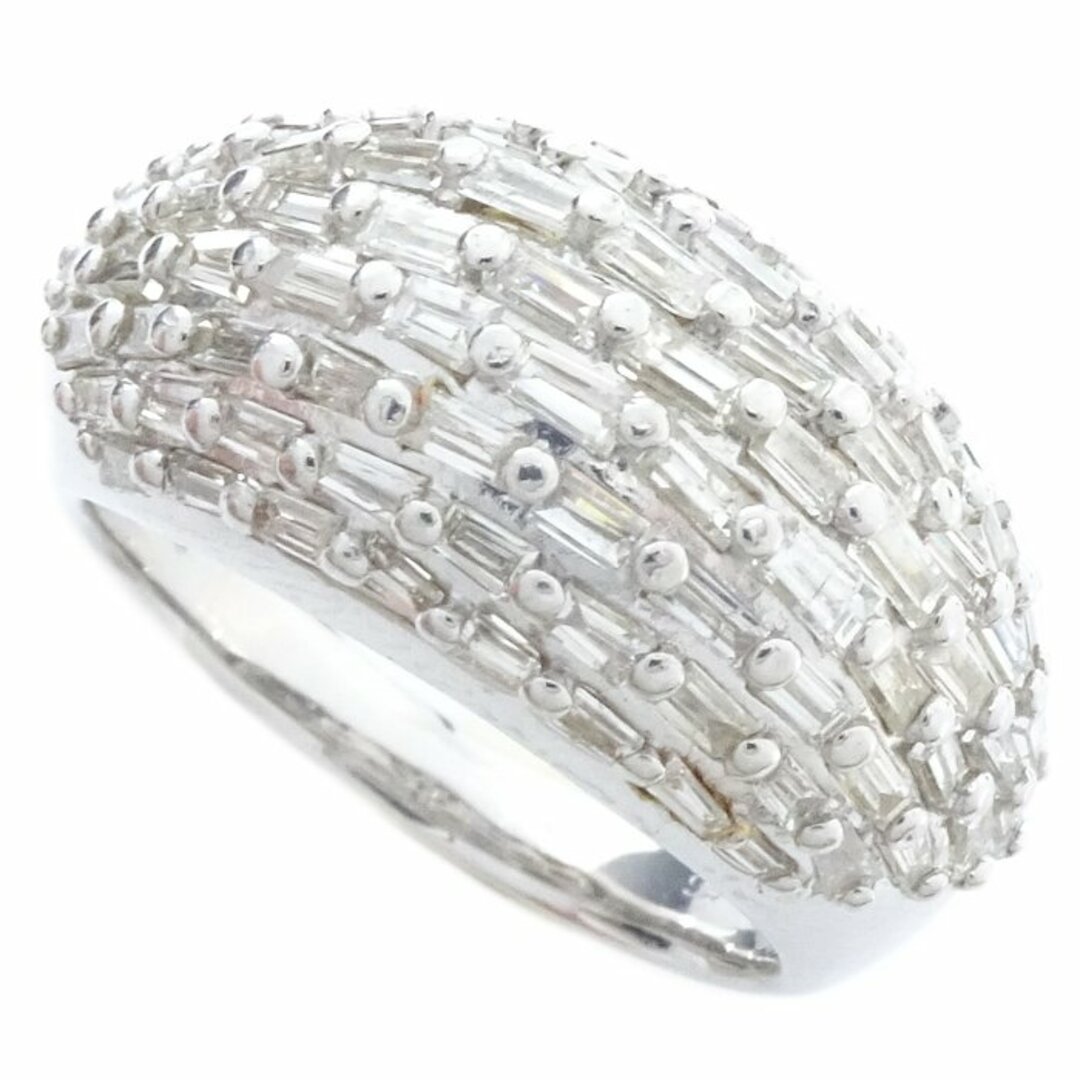 リング 指輪 テーパーダイヤモンド1.66ct 15号 K18WG ホワイトゴールド / 64821【中古】【FJ】 レディースのアクセサリー(リング(指輪))の商品写真