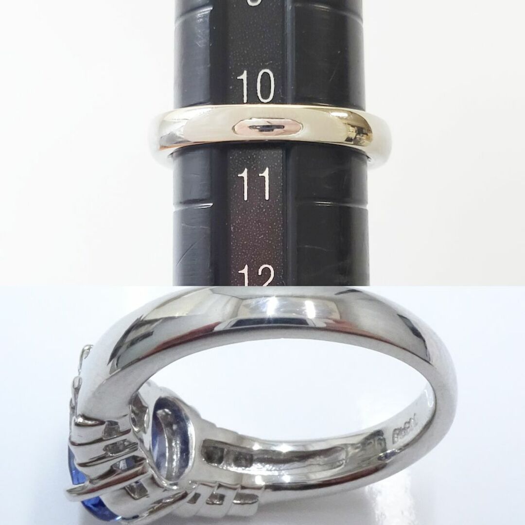 リング 指輪 サファイヤ2.26ct ダイヤモンド0.51ct 10号 Pt900プラチナ