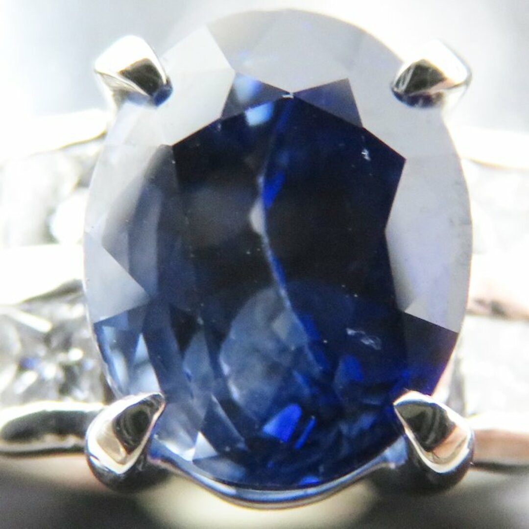リング 指輪 サファイヤ2.26ct ダイヤモンド0.51ct 10号 Pt900プラチナ