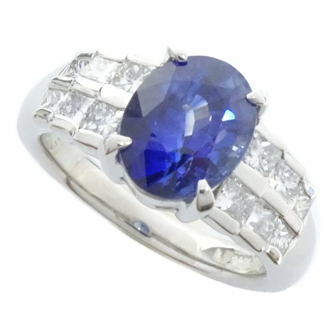 リング 指輪 サファイヤ2.26ct ダイヤモンド0.51ct 10号 Pt900プラチナ