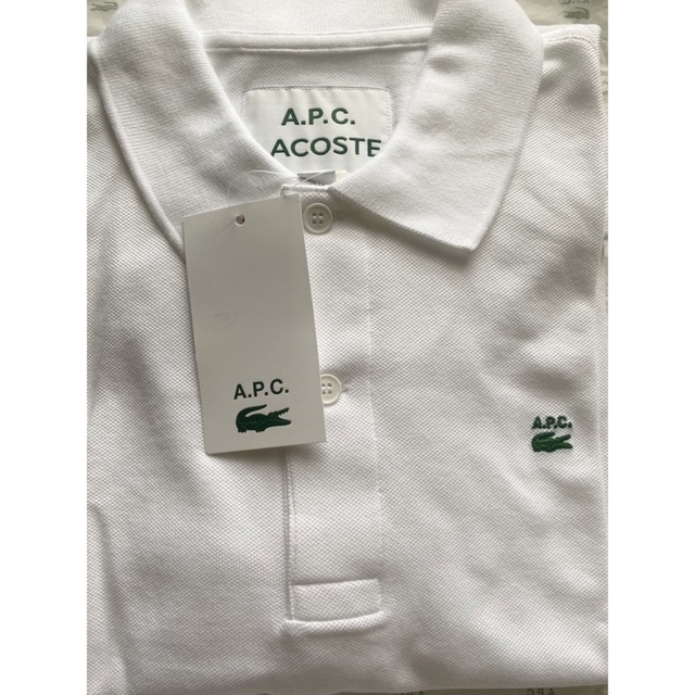 定価以下 L APC X LACOSTE POLO SHIRT WHITE | wise.edu.pk