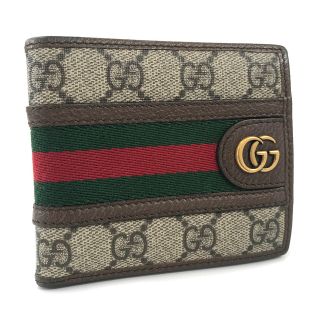 グッチ GUCCI 二つ折り財布 シェリー ウェブ 428748 ブラック 正規