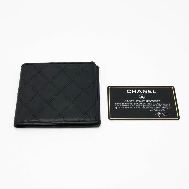 CHANEL(シャネル)の《希少》CHANEL 札入れ ブラック ビコローレ レザー カード メンズのファッション小物(長財布)の商品写真