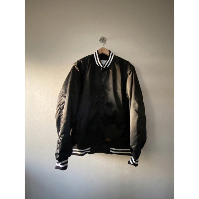 L WTAPS TEAM JACKET NYLON SATIN BLACK