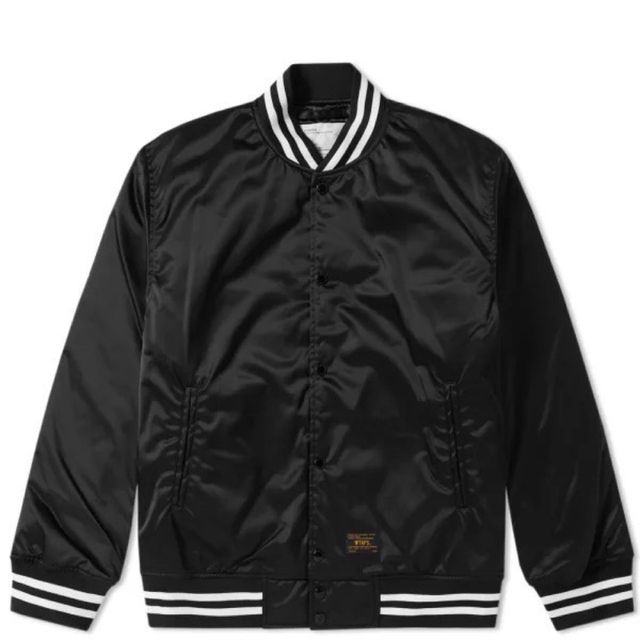 L WTAPS TEAM JACKET NYLON SATIN BLACK