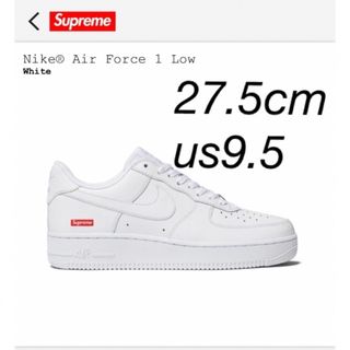 シュプリーム(Supreme)のsupreme AIR FORCE1 シュプリーム エアフォース1 WHITE(スニーカー)