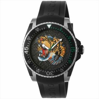 グッチ(Gucci)のグッチ GUCCI 腕時計 メンズ DIVE ダイブ ブラック YA136318(腕時計(アナログ))