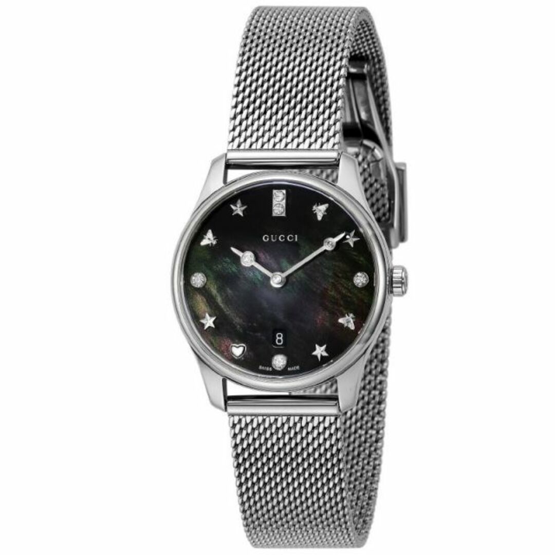 Gucci(グッチ)のグッチ GUCCI 腕時計 レディース G-TIMELESS Gタイムレス YA1265001 ブラックパール レディースのファッション小物(腕時計)の商品写真