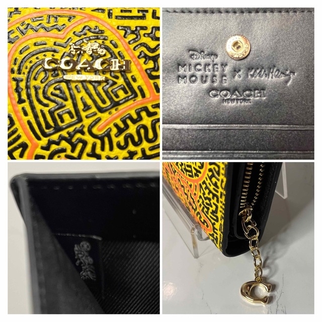 COACH(コーチ)のCOACH ディズニー X キース・ヘリング コラボ 二つ折り財布 レディースのファッション小物(財布)の商品写真