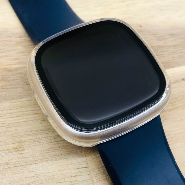 【新品】Fitbit versa3 保護カバー 2個★クリア スマートウォッチ スマホ/家電/カメラのスマホアクセサリー(保護フィルム)の商品写真