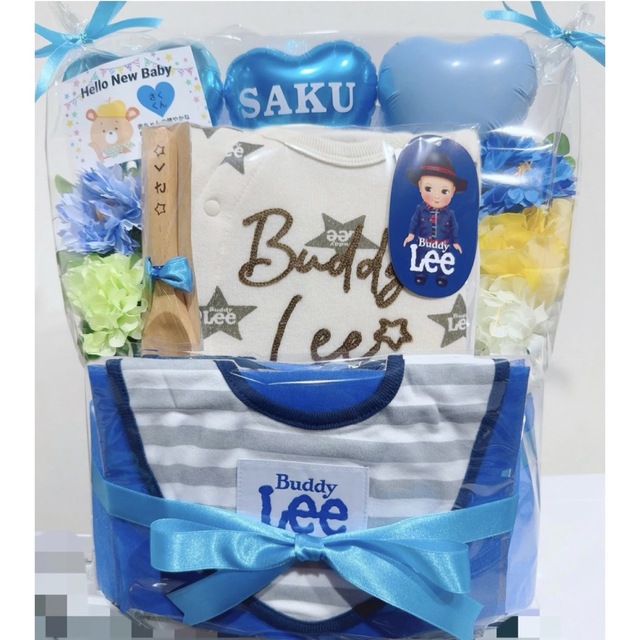 出産祝い Leeロンパース スタイ 男の子 オムツケーキ おむつケーキ | フリマアプリ ラクマ