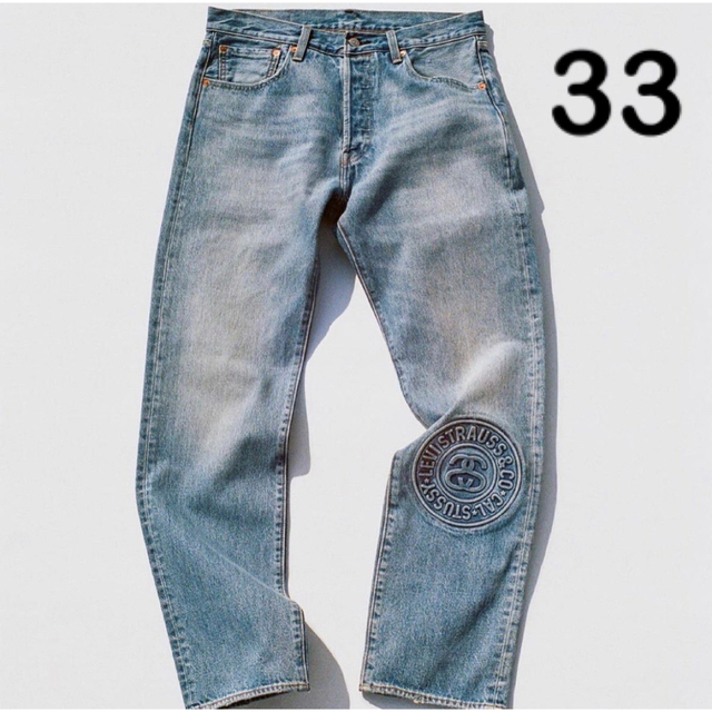 33■STUSSY & LEVI'S EMBOSSED 501 JEANSTUSSYampLEVI