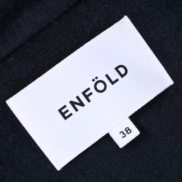 ENFOLD - ENFOLD ウールリバー スタンド ショート コートの通販 ENFOLD - ENFOLD ウールリバー スタンド ショート コートの通販